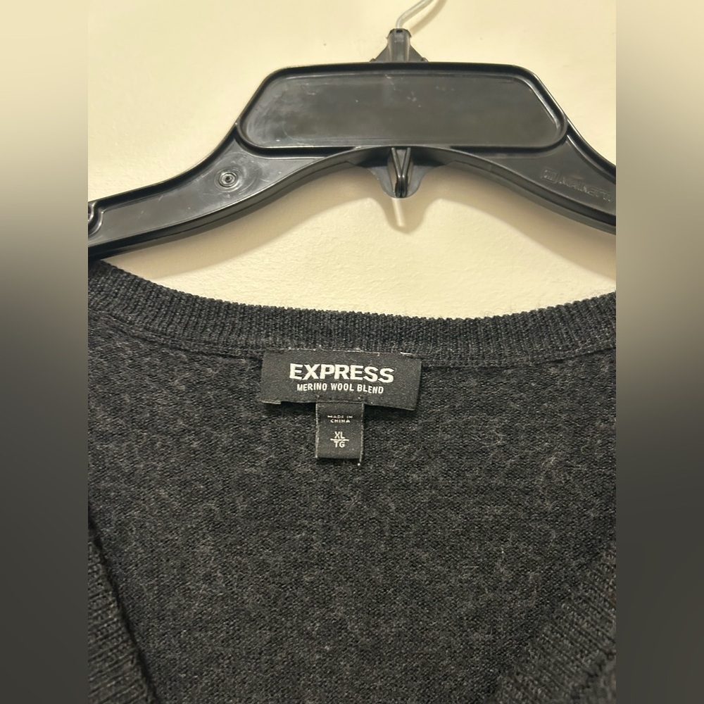 xl gray and black express sweater! - Picture 3 of 3